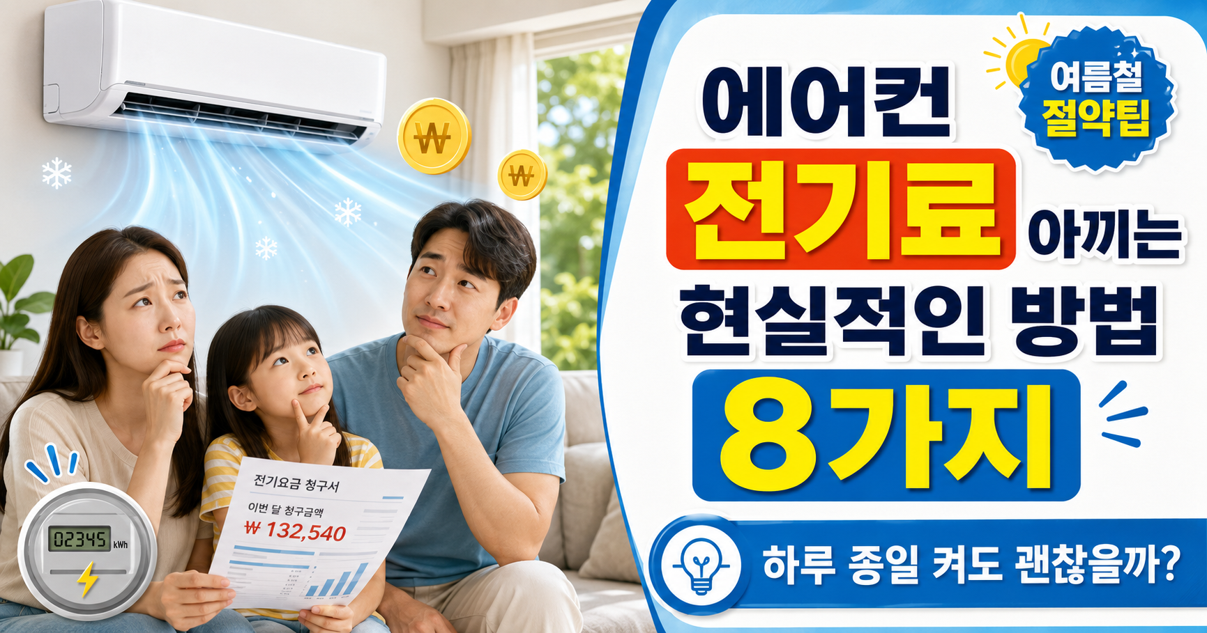 에어컨 전기료 아끼는 방법